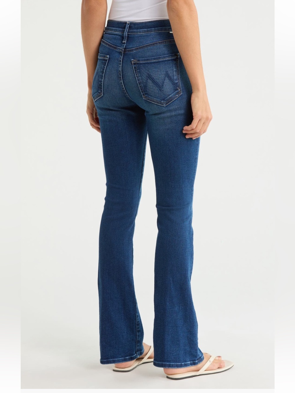 Mother High Waisted THE Insider Skimp Jeans Taking Chances straight leg NWT 27